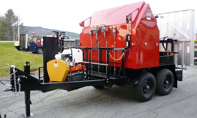 Автомомный  комплекс для инфракрасного ямочного ремонта на прицепе Pro Heat MinuteMan